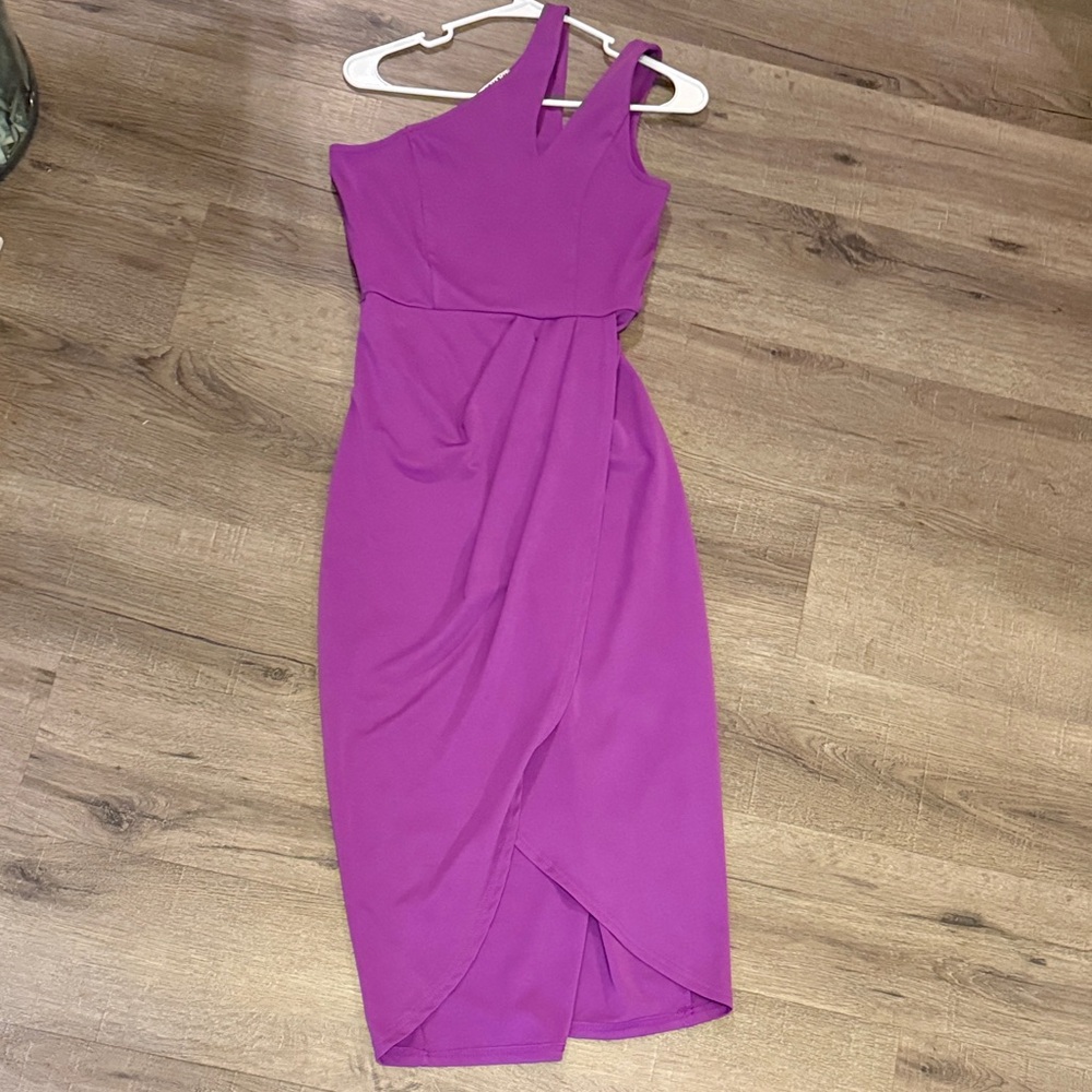 One Shoulder Ruched Bodycon Dress